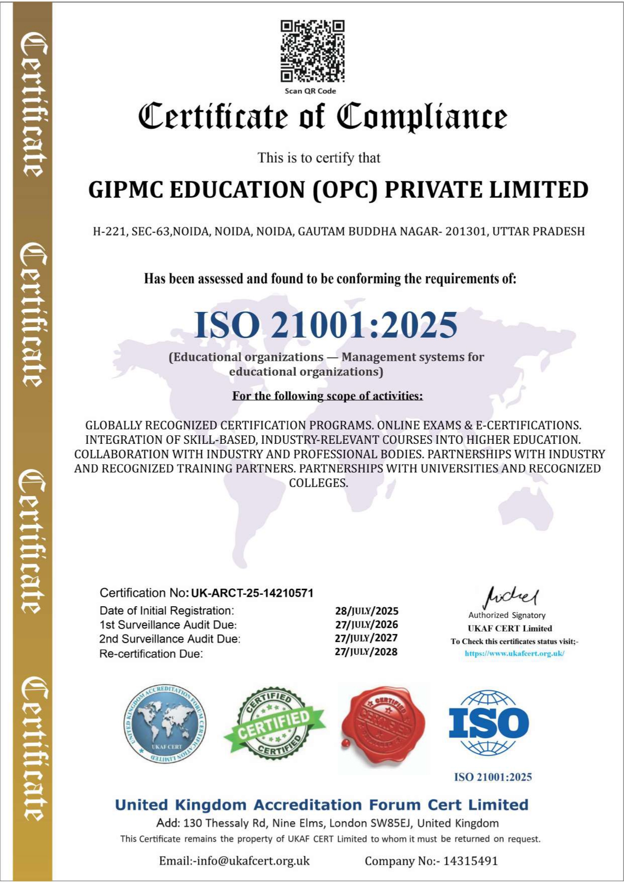 ISO 21001:2025